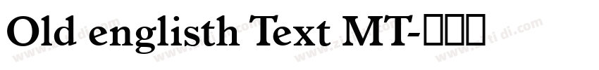 Old englisth Text MT字体转换